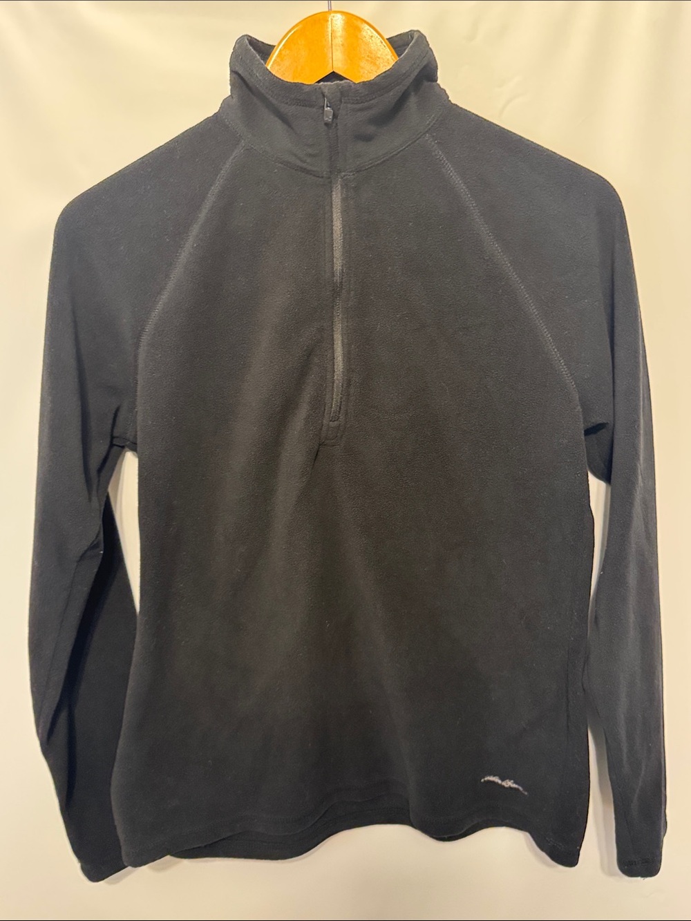 Eddie Bauer Black Fleece 1/2 Zip Pullover Sweater Women's Size Medium